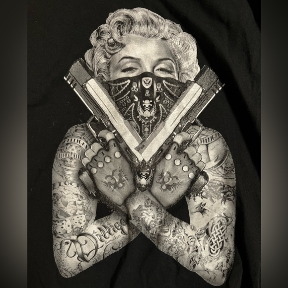 BOHICA BILL DILLIGAF T-Shirt with Marilyn Monroe on Front Size S - Picture 3 of 4